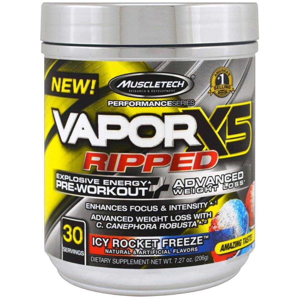 Muscletech, VaporX5 Ripped, Pré-Treino Importado com 30 Doses (184g ...